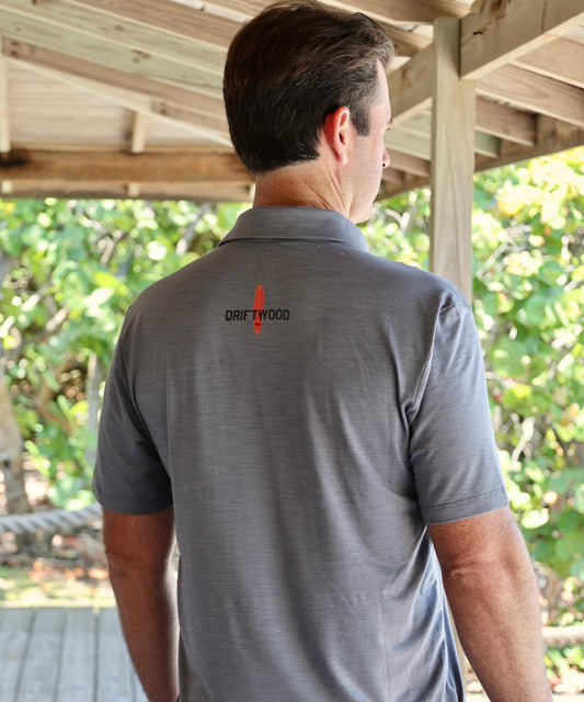 Land and Sea - Lightweight Performance Golf Shirt - Grey