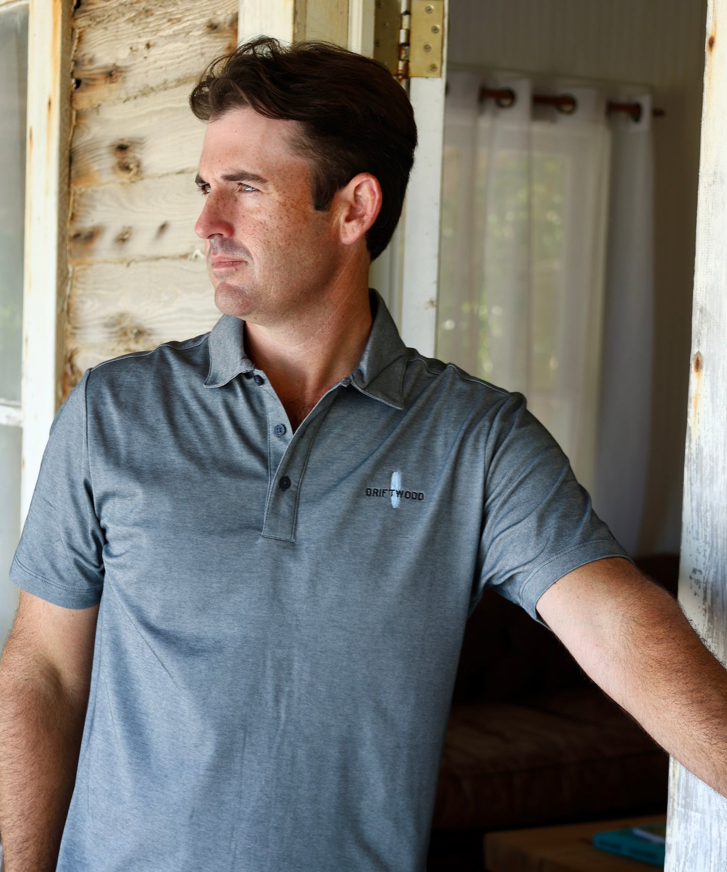1912 - Classic Embroidered Golf Shirt - Grey