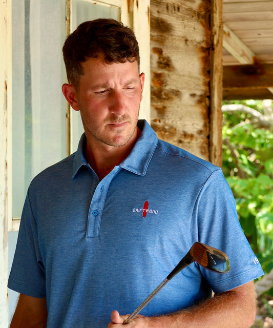 1912 - Classic Embroidered Golf Shirt - Blue