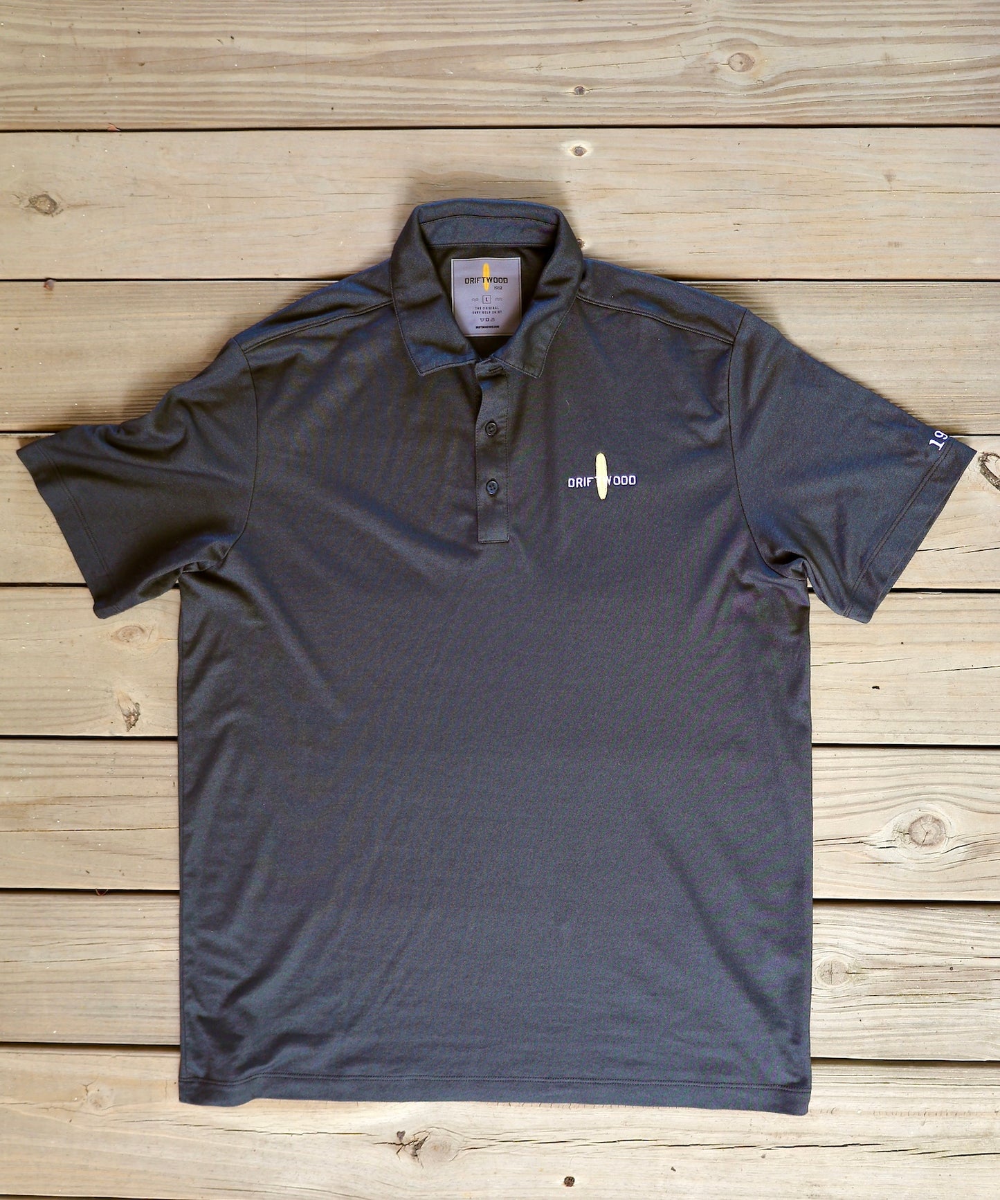 1912 - Classic Embroidered Golf Shirt - Black