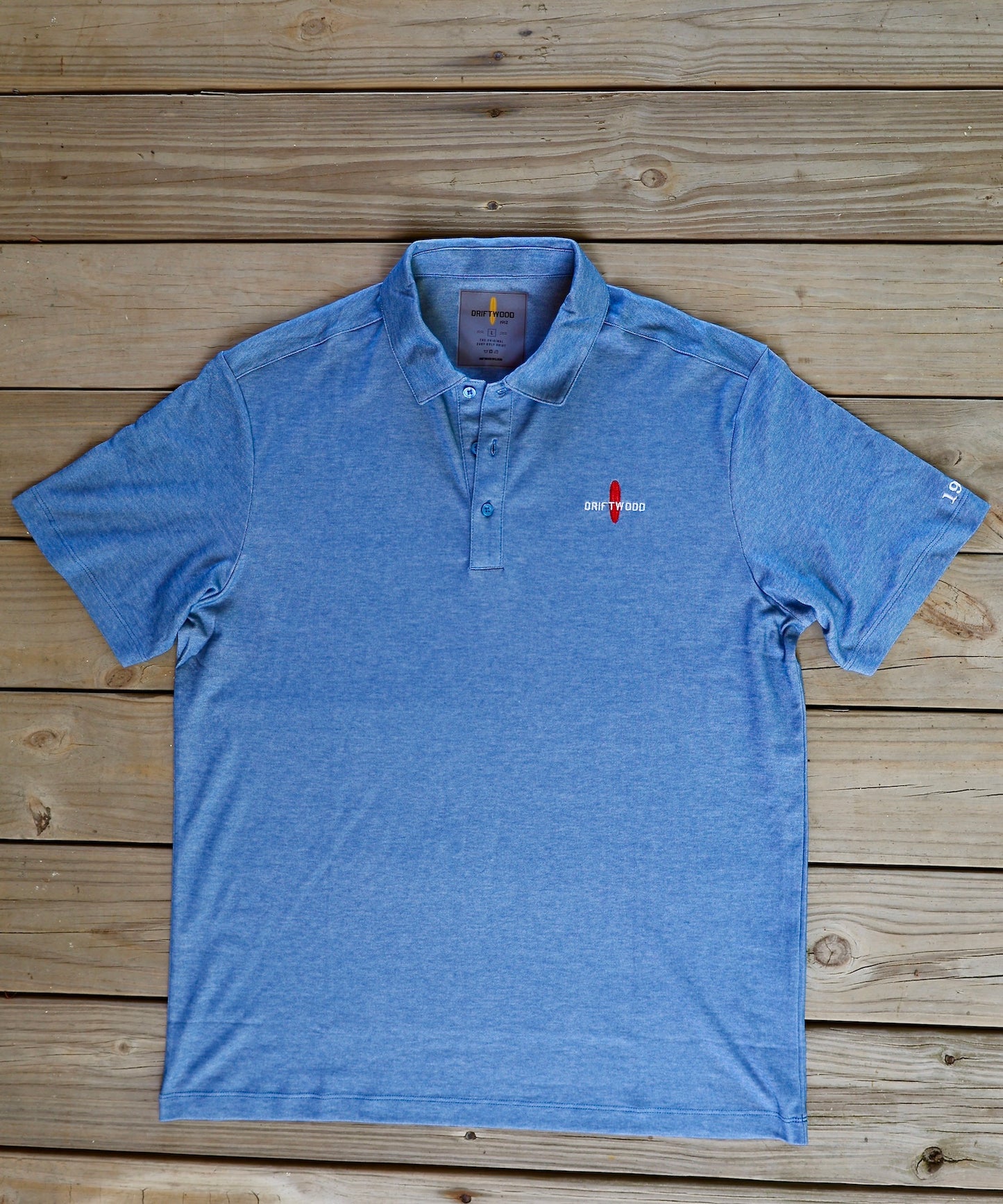 1912 - Classic Embroidered Golf Shirt - Blue