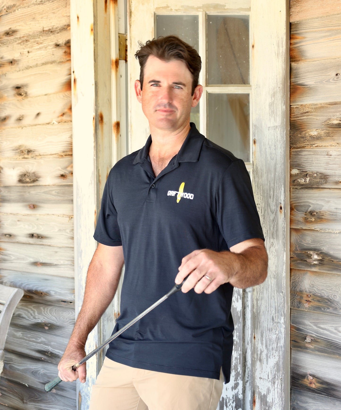 Land and Sea - Lightweight Performance Golf Shirt - Black