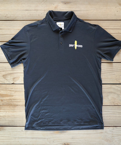Land and Sea - Lightweight Performance Golf Shirt - Black