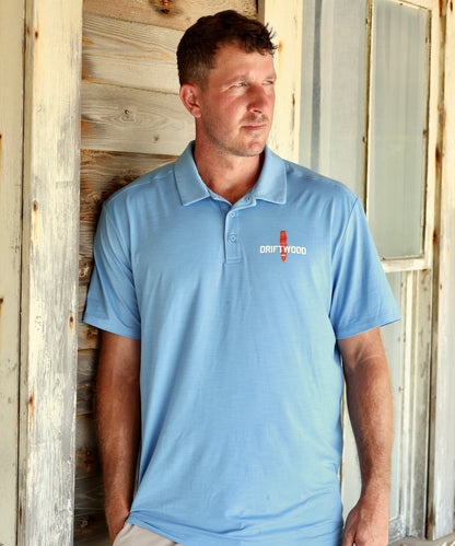 Land and Sea - Lightweight Performance Golf Shirt - Blue