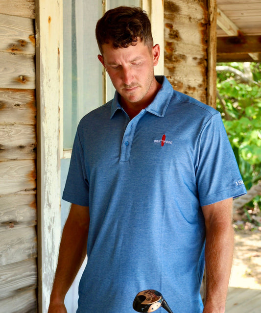 1912 - Classic Embroidered Golf Shirt - Blue