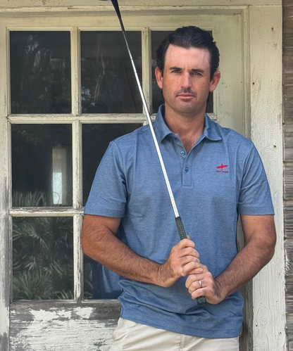 Driftwood Original Embroidered Golf Shirt - Blue