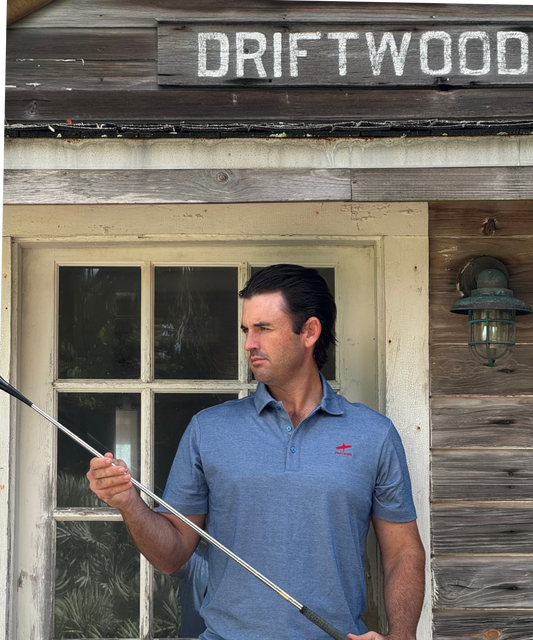 Driftwood Original Embroidered Golf Shirt - Blue