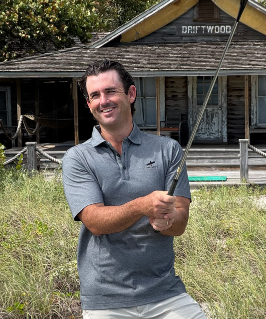 Driftwood Original Embroidered Golf Shirt - Grey