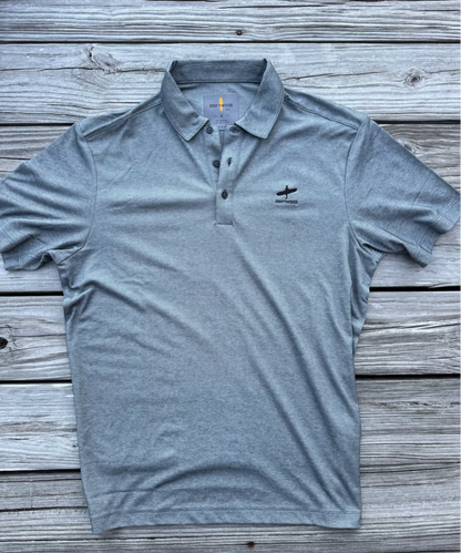 Driftwood Original Embroidered Golf Shirt - Grey