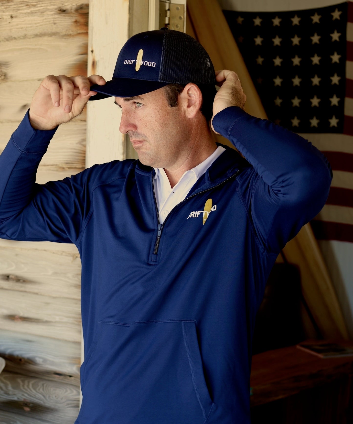 Breezy - Lightweight Performance Hoodie - Navy